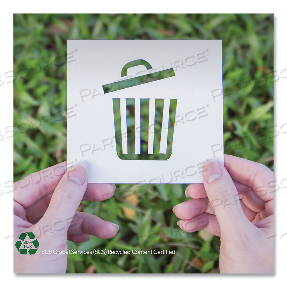 ECO BLEND MAX CAN LINERS, 23 GAL, 0.8 MIL, 28" X 45", CLEAR, 25 BAGS/ROLL by Heritage