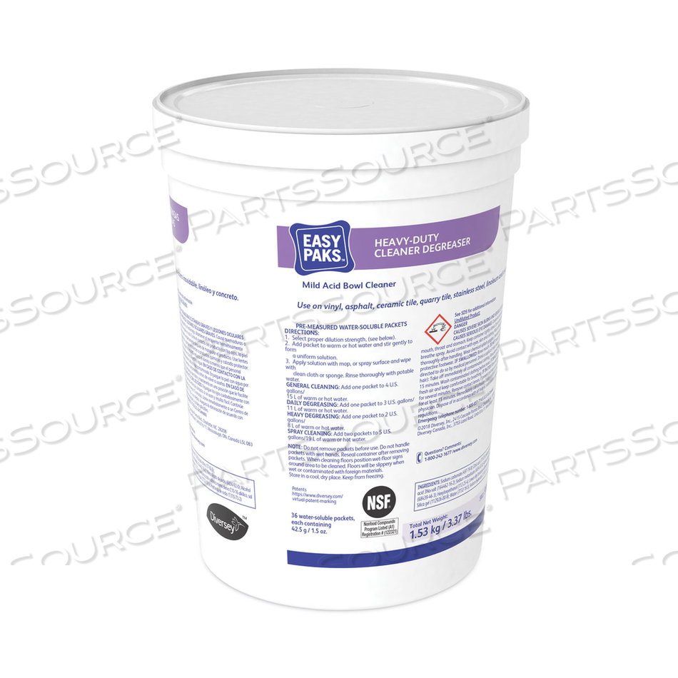 HEAVY-DUTY CLEANER/DEGREASER, 1.5 OZ PACKET, 36/TUB by Easy Paks