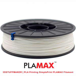 PLA 3D PRINTER PLA MAX FILAMENT, 1.75MM, 0.75 KG, WHITE by 3D Stuffmaker