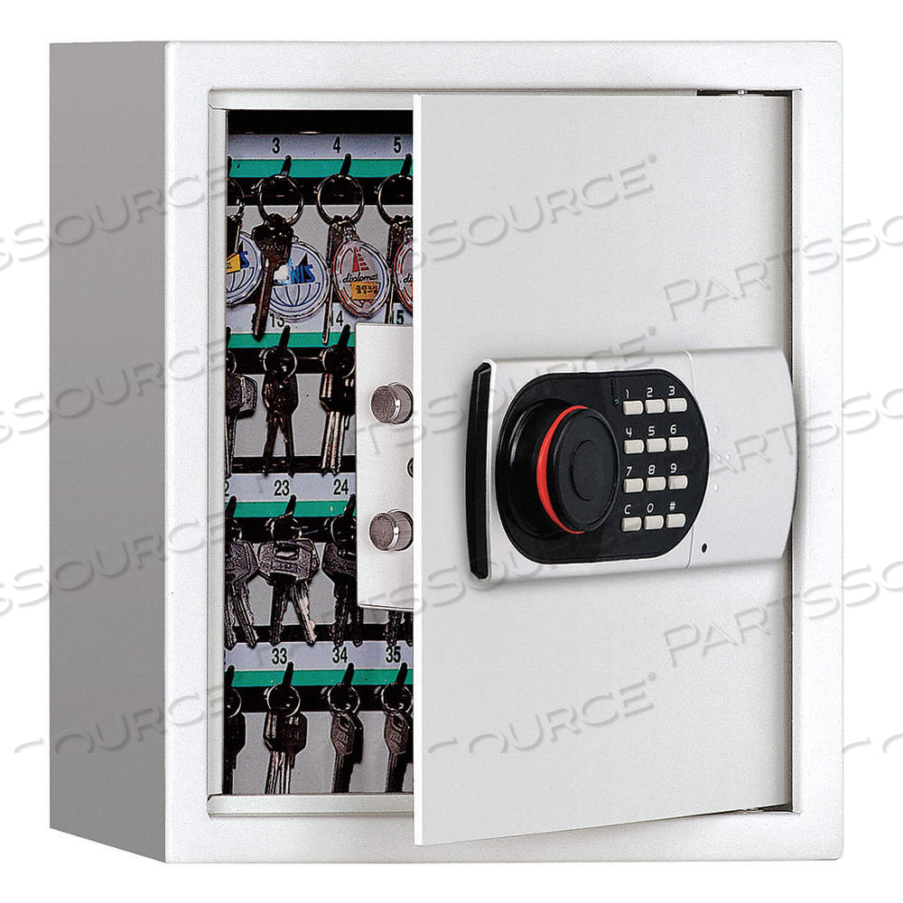 KEY CABINET DIGITAL LOCK, 64 KEY CAPACITY (UNITS), KEY # PLATE/STEEL LATCH LOCK by Approved Vendor KEY CABINET DIGITAL LOCK, 64 KEY CAPACITY (UNITS), KEY # PLATE/STEEL LATCH LOCK by Approved Vendor