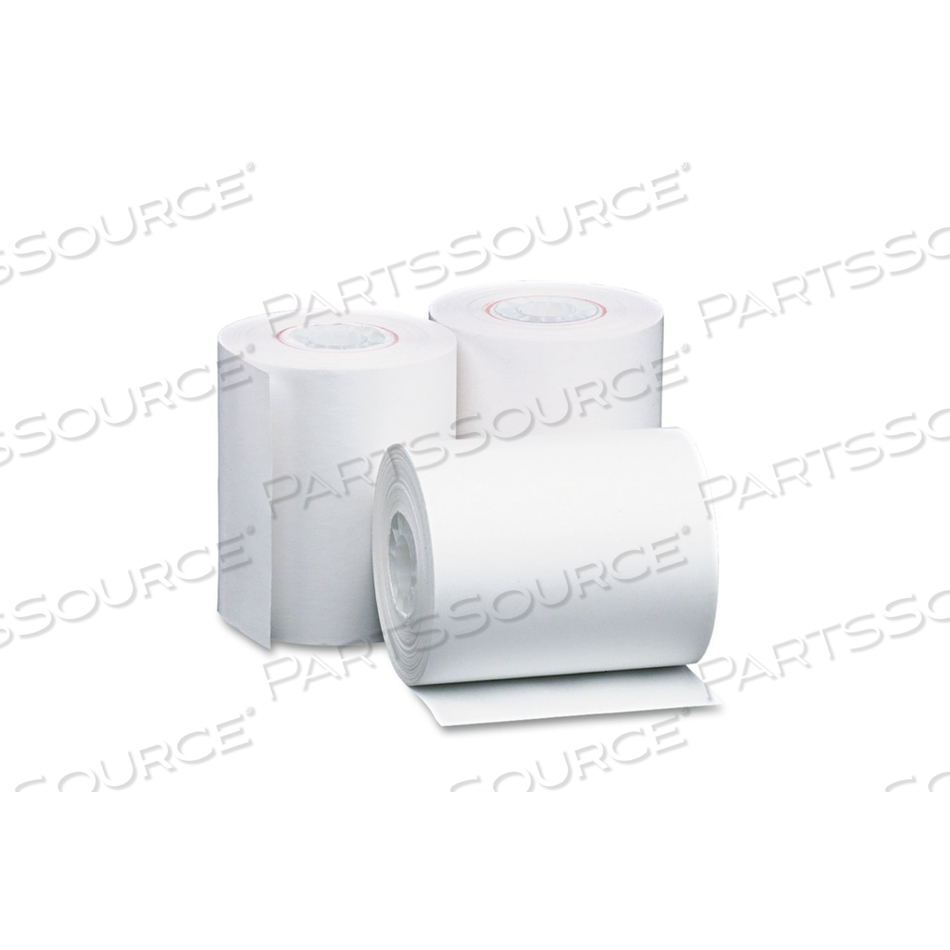 DIRECT THERMAL PRINTING THERMAL PAPER ROLLS, 4.38" X 127 FT, WHITE, 50/CARTON 