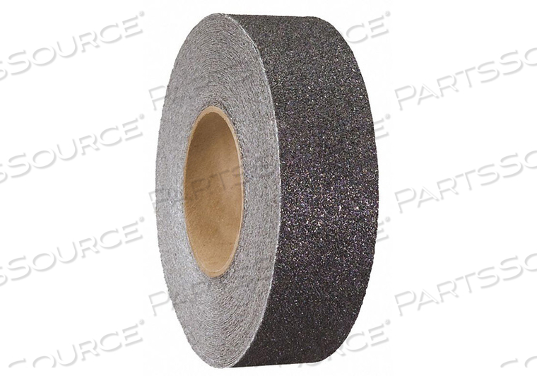 ANTI-SLIP TAPE, COARSE, 60 GRIT SIZE, SOLID, BLACK, 2 IN X 60 FT, 42 MIL TAPE THICK, ACRYLIC by Jessup Manufacturing