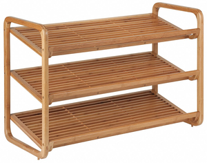 3-SHELF BAMBOO SHOE RACK by Honey-Can-Do 3-SHELF BAMBOO SHOE RACK by Honey-Can-Do