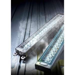 INDUSTRIAL LED MACHINE LIGHT, 200MM LONG W/3M CABLE, TEMPERED GLASS, DC24V by Patlite USA Corporation