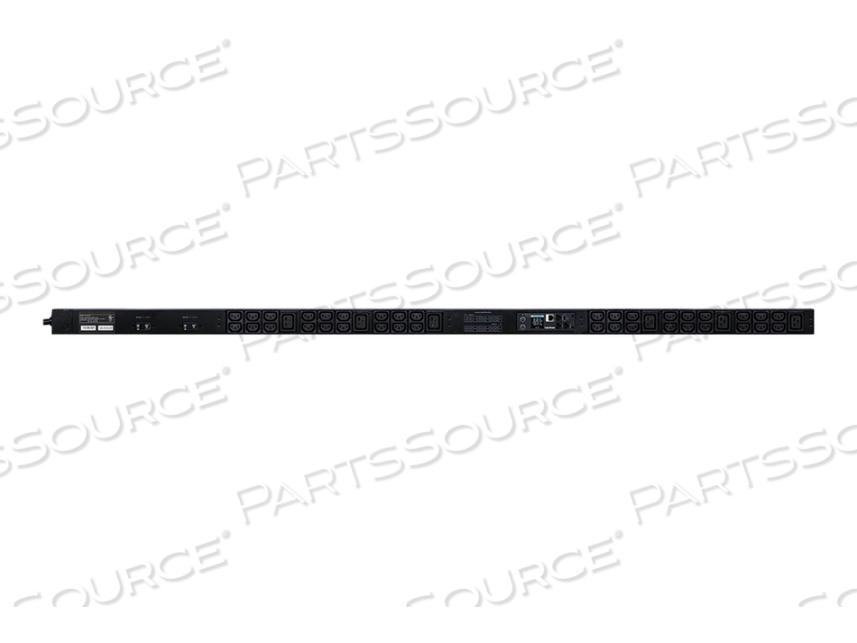 MONITORED SERIES PDU31106, POWER DISTRIBUTION UNIT (RACK-MOUNTABLE), AC 200-240 V, ETHERNET, SERIAL, INPUT: NEMA L6-30P, OUTPUT CONNECTORS:  by CyberPower