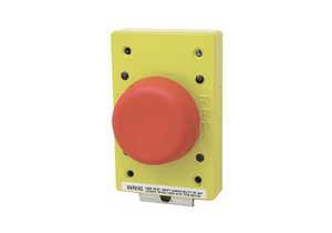 NON-ILLUMINATED PLUNGER PUSH BUTTON RED by Rees