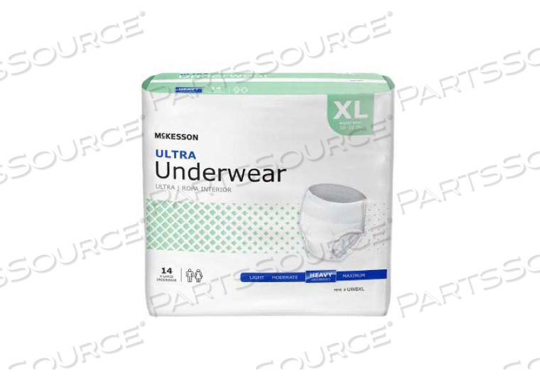 ULTRA HEAVY ABSORBENT UNDERWEAR, X-LARGE (56 PER CASE) by McKesson ULTRA HEAVY ABSORBENT UNDERWEAR, X-LARGE (56 PER CASE) by McKesson