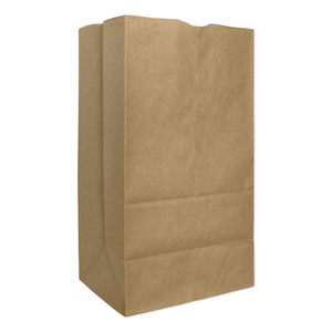 GROCERY PAPER BAGS, 57 LB CAPACITY, #25, 8.25" X 6.13" X 15.88", KRAFT, 500 BAGS by AJM Packaging Corporation