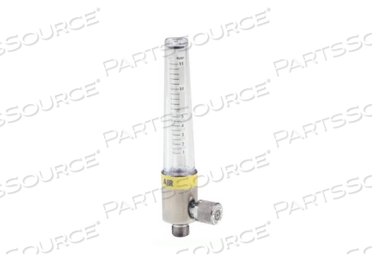 FLOWMETER, 12 LPM, 1/8 IN NPTF, 50 PSI, CARBON DIOXIDE, BRASS, GRAY by Western Enterprises