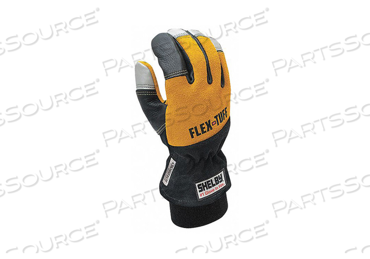 H7217 FIREFIGHTERS GLOVES 2XL BLK/GLD/SLVR PR by Shelby H7217 FIREFIGHTERS GLOVES 2XL BLK/GLD/SLVR PR by Shelby