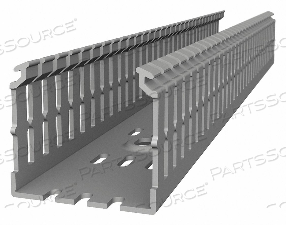 WIRING DUCT NARROW SLOT WALL GRAY 6 FT.L by Thomas & Betts