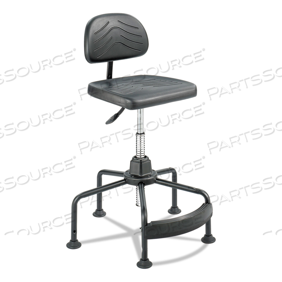 TASK MASTER ECONOMY INDUSTRIAL CHAIR, SUPPORTS UP TO 250 LB, 17" TO 35" SEAT HEIGHT, BLACK by Safco TASK MASTER ECONOMY INDUSTRIAL CHAIR, SUPPORTS UP TO 250 LB, 17" TO 35" SEAT HEIGHT, BLACK by Safco