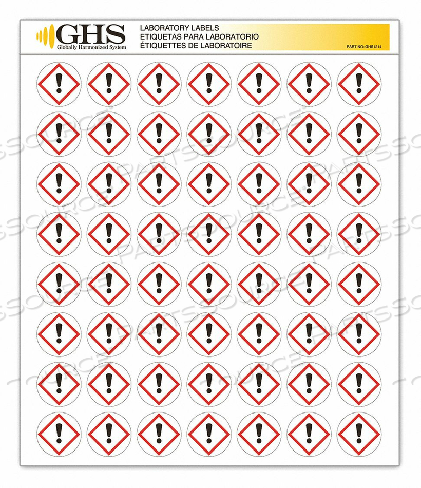 LABEL EXCLAMATION MARK GLOSS PK1120 by Incom Manufacturing LABEL EXCLAMATION MARK GLOSS PK1120 by Incom Manufacturing