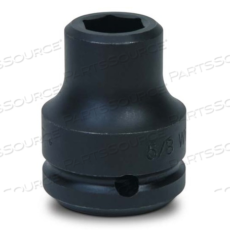 6-622A WILLIAMS SOCKET, 2 INCH OAL, SAE, SHALLOW IMPACT, 3/4 INCH DR, 11/16 INCH 