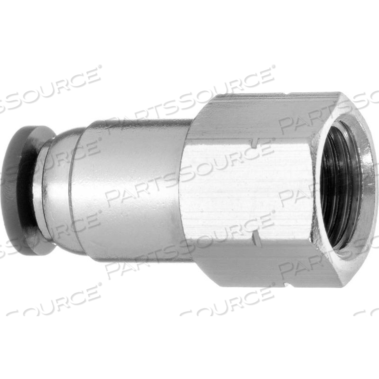 PUSH TO CONNECT TUBE FITTING - NYLON PLASTIC - STRAIGHT ADAPTER - 1/2" TUBE OD X 1/4" NPT FEMALE by USA Sealing, Inc PUSH TO CONNECT TUBE FITTING - NYLON PLASTIC - STRAIGHT ADAPTER - 1/2" TUBE OD X 1/4" NPT FEMALE by USA Sealing, Inc