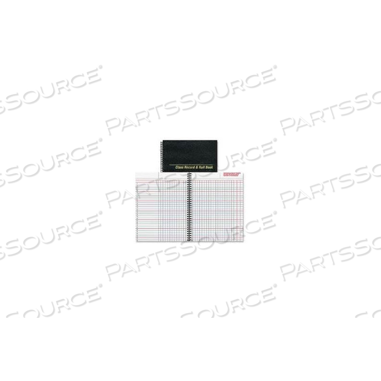 CLASS RECORD AND ROLL BOOK, 8-1/2" X 11", BLACK COVER, 40 SHEETS/PAD 