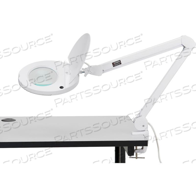 8 DIOPTER LED MAGNIFYING LAMP WITH COVERED METAL ARM, WHITE by Approved Vendor 8 DIOPTER LED MAGNIFYING LAMP WITH COVERED METAL ARM, WHITE by Approved Vendor