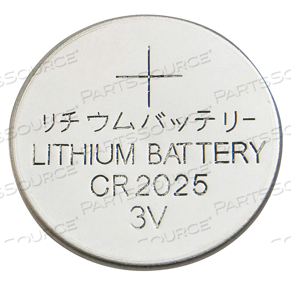 COIN CELL BATTERY, 2025 BATTERY SIZE, LITHIUM, 163 MAH CAPACITY, 3V DC, 0.782 IN DIA by Approved Vendor