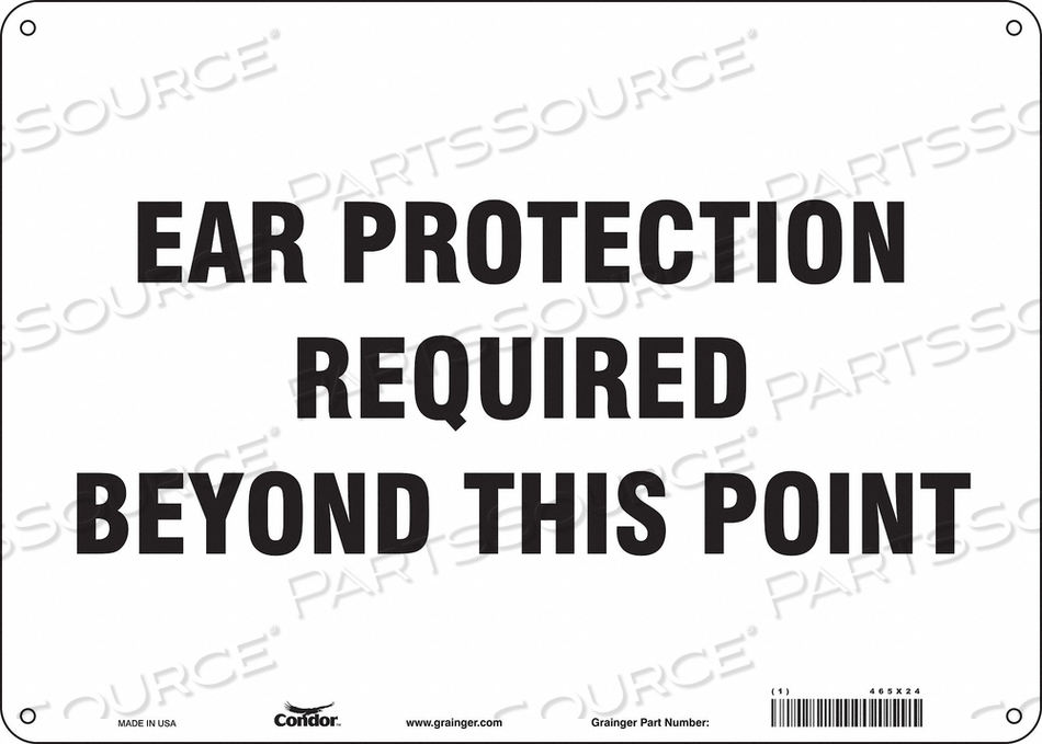 SAFETY SIGN 14 W 10 H 0.060 THICKNESS 