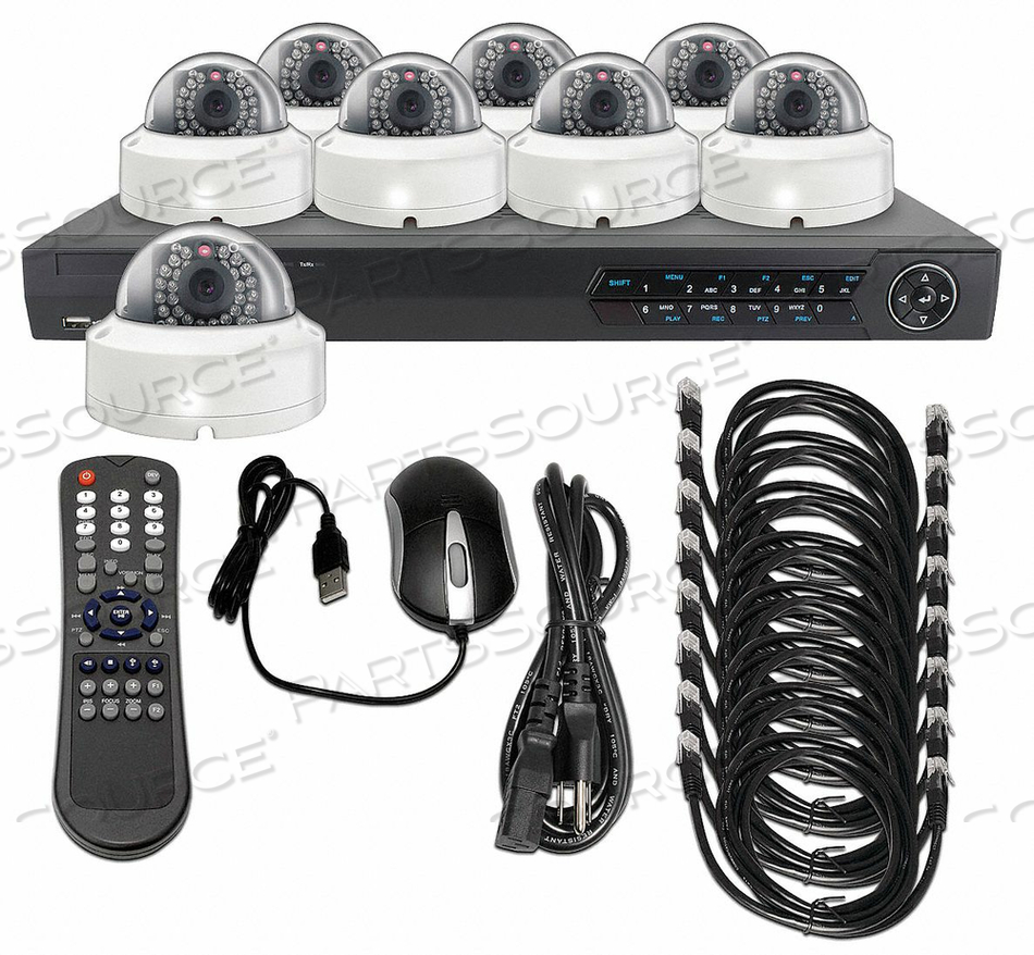 CCTV KIT ALL IN ONE 12VDC 1 TB by LTS CCTV KIT ALL IN ONE 12VDC 1 TB by LTS