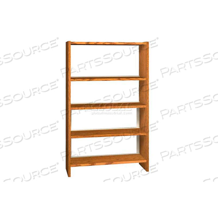60" SINGLE FACE SHELVING BASE - 37"W X 12-1/4"D X 59-7/8"H OILED CHERRY by Ironwood Manufacturing Inc