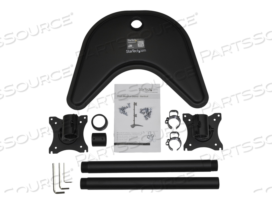 DUAL-MONITOR STAND, VERTICAL - FOR UP TO TWO 27 IN OR 34 IN ULTRAWIDE VESA MOUNT DISPLAYS by StarTech.com Ltd. DUAL-MONITOR STAND, VERTICAL - FOR UP TO TWO 27 IN OR 34 IN ULTRAWIDE VESA MOUNT DISPLAYS by StarTech.com Ltd.