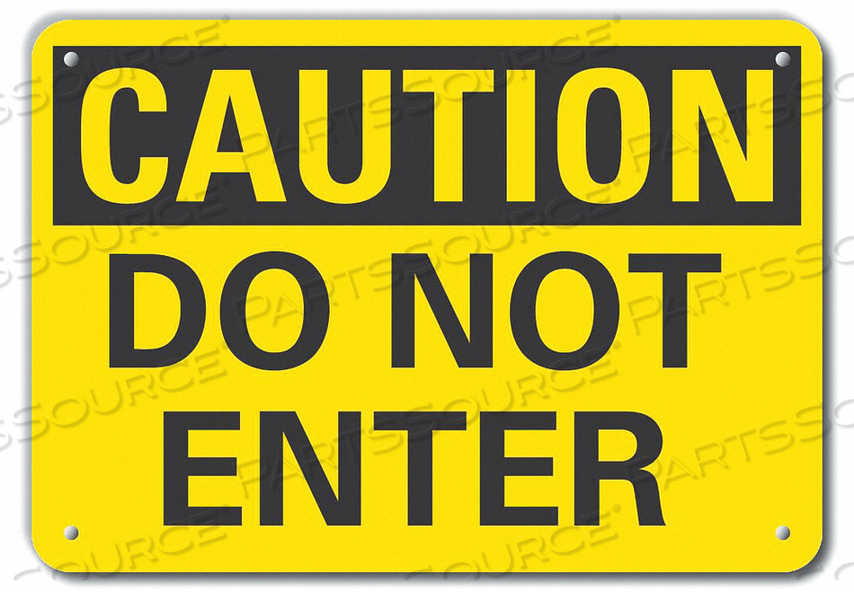 CAUTION SIGN DO NOT ENTER 7 X10 by Lyle Signs Inc. CAUTION SIGN DO NOT ENTER 7 X10 by Lyle Signs Inc.