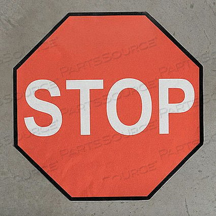 FLOOR STOP SIGN 36 H 36 W by Mighty Line FLOOR STOP SIGN 36 H 36 W by Mighty Line