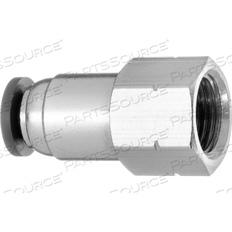 PUSH TO CONNECT TUBE FITTING - NYLON PLASTIC - STRAIGHT ADAPTER - 1/4" TUBE OD X 3/8" NPT FEMALE by USA Sealing, Inc PUSH TO CONNECT TUBE FITTING - NYLON PLASTIC - STRAIGHT ADAPTER - 1/4" TUBE OD X 3/8" NPT FEMALE by USA Sealing, Inc
