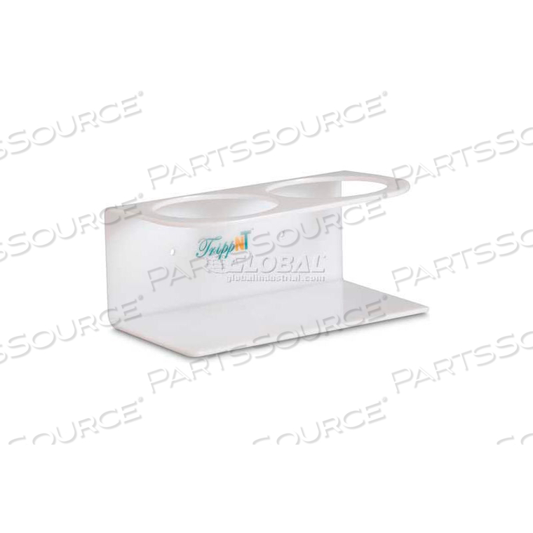 WHITE HDPE 500ML SMALL DOUBLE BOTTLE HOLDER, 7-5/8"W X 4-1/8"D X 3-1/8"H by TrippNT, Inc WHITE HDPE 500ML SMALL DOUBLE BOTTLE HOLDER, 7-5/8"W X 4-1/8"D X 3-1/8"H by TrippNT, Inc