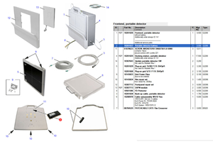 PORTABLE DETECTOR BATTERY by Siemens Medical Solutions