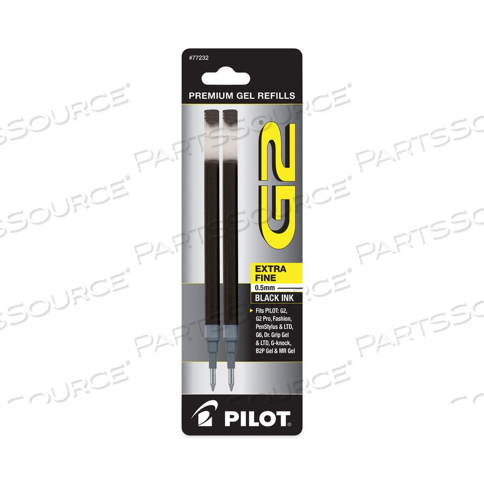 REFILL FOR PILOT B2P, DR GRIP, G2, G6, MR METROPOLITAN, PRECISE BEGREEN AND Q7 GEL PENS, EXTRA-FINE TIP, BLACK INK by Pilot