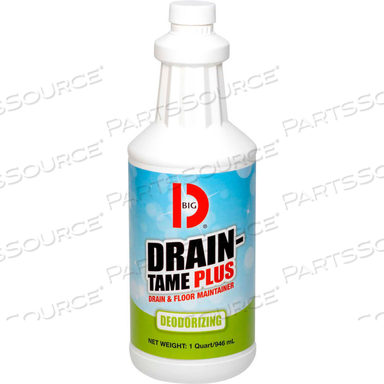 DRAIN-TAME PLUS DRAIN MAINTAINER, QUART BOTTLE, 12 BOTTLES - 501 by Big D DRAIN-TAME PLUS DRAIN MAINTAINER, QUART BOTTLE, 12 BOTTLES - 501 by Big D