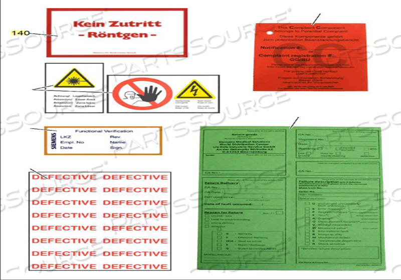 X-RAY WARN. LABEL by Siemens Medical Solutions