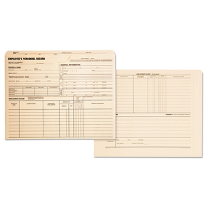 EMPLOYEE RECORD JACKET, STRAIGHT TAB, LETTER SIZE, MANILA, 100/BOX by Quality Park Products EMPLOYEE RECORD JACKET, STRAIGHT TAB, LETTER SIZE, MANILA, 100/BOX by Quality Park Products