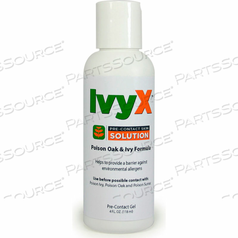 IVY X PRE-CONTACT BARRIER, POSION OAK & IVY GEL, 4OZ BOTTLE by Coretex Products