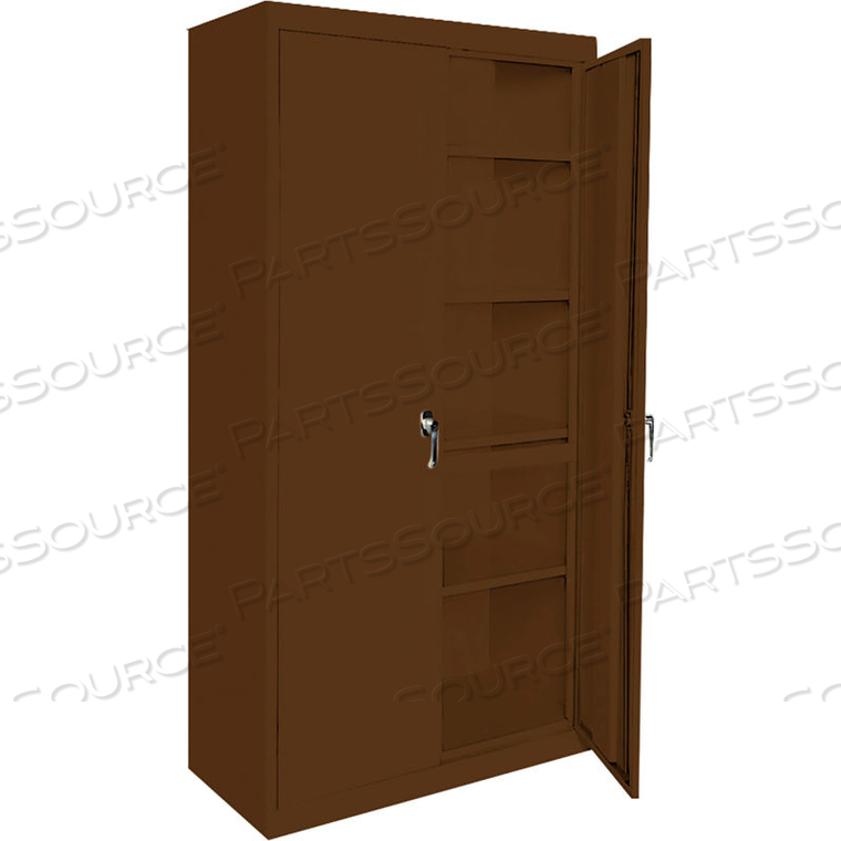 MAGNUM SERIES ALL-WELDED STORAGE CABINET, 48"WX18"DX72"H, WALNUT by Steel Cabinets USA, Inc
