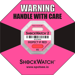 SPOTSEE RFID IMPACT INDICATORS, 5G RANGE, PINK, 100/BOX by Shockwatch Inc