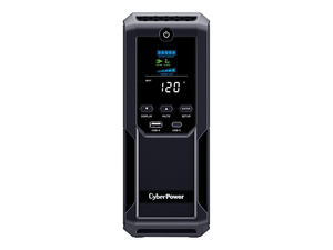 INTELLIGENT LCD CP1500AVRLCD3, UPS, AC 120 V, 900 WATT, 1500 VA, 9 AH, ETHERNET, USB, SERIAL, OUTPUT CONNECTORS: 12, BLACK by CyberPower INTELLIGENT LCD CP1500AVRLCD3, UPS, AC 120 V, 900 WATT, 1500 VA, 9 AH, ETHERNET, USB, SERIAL, OUTPUT CONNECTORS: 12, BLACK by CyberPower