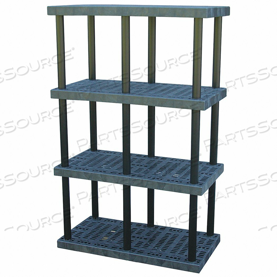 PLASTIC SHELVING OPEN 75 H 4 SHELF by SPC Industrial PLASTIC SHELVING OPEN 75 H 4 SHELF by SPC Industrial