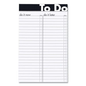 TO DO NOTEPADS, LIST-MANAGEMENT FORMAT, RANDOMLY ASSORTED HEADBAND COLORS, 50 WHITE 5 X 8 SHEETS by Ampad Corporation