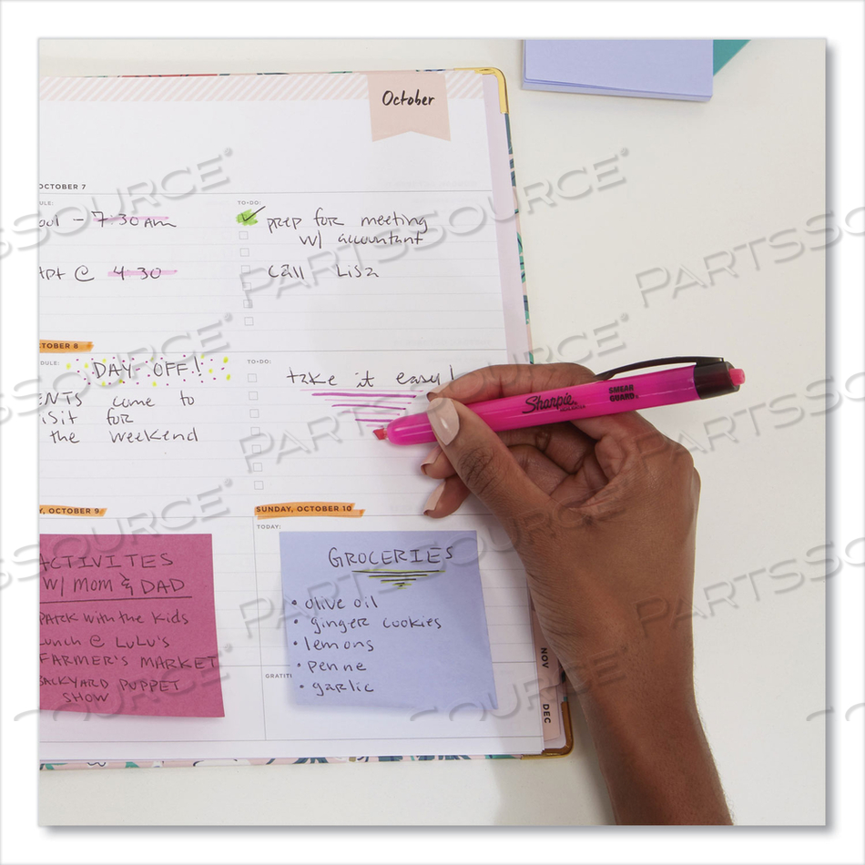 RETRACTABLE HIGHLIGHTERS WITH STORAGE POUCH, ASSORTED INK COLORS, CHISEL TIP, ASSORTED BARREL COLORS by Sharpie RETRACTABLE HIGHLIGHTERS WITH STORAGE POUCH, ASSORTED INK COLORS, CHISEL TIP, ASSORTED BARREL COLORS by Sharpie