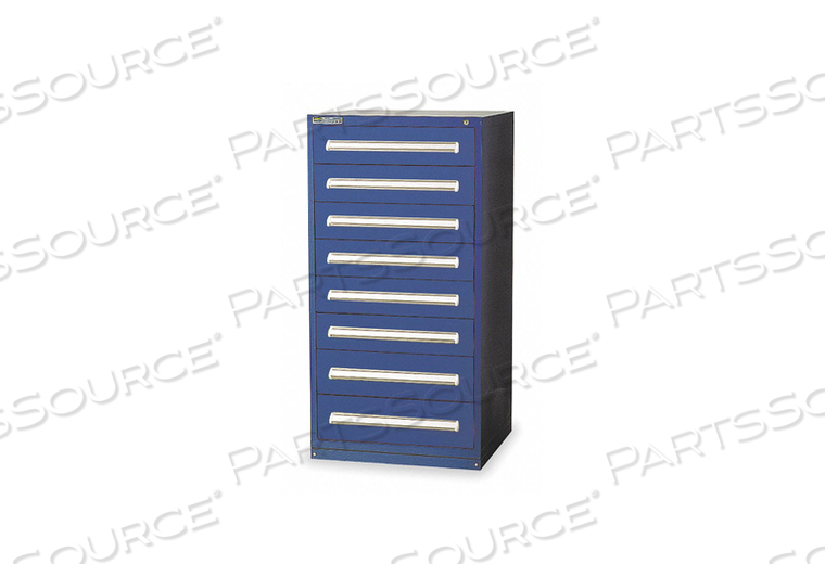 G8304 MOD DRAWER CAB 59 H 8 DRAWER DARK BLUE by Stanley Vidmar