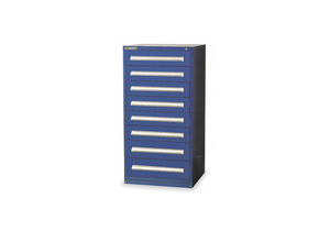 G8304 MOD DRAWER CAB 59 H 8 DRAWER DARK BLUE by Stanley Vidmar