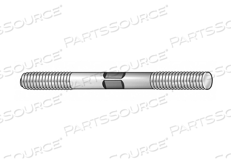 DBL END THD STUD 5/8-11X8 OAL PK2 by Te-Co