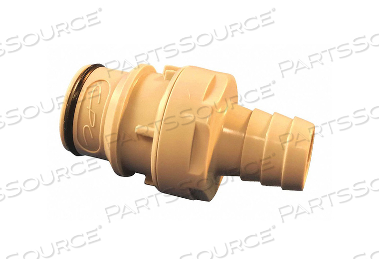 3/8 HOSE BARB VALVED IN-LINE POLYPROPYLENE INSERT by Colder Products Company