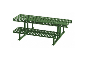 PICNIC TABLE GREEN 94 IN D 30 IN H by Graber Manufacturing