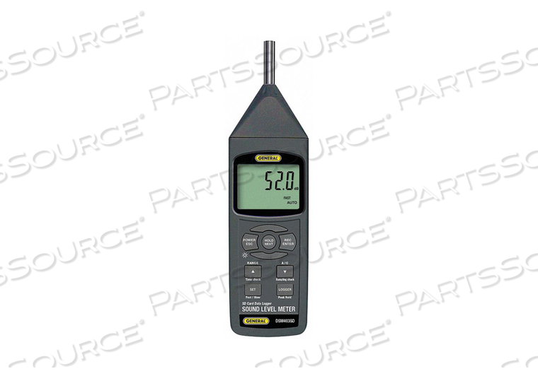 SOUND METER CLASS 1 W/SD CARD by General Tools & Instruments