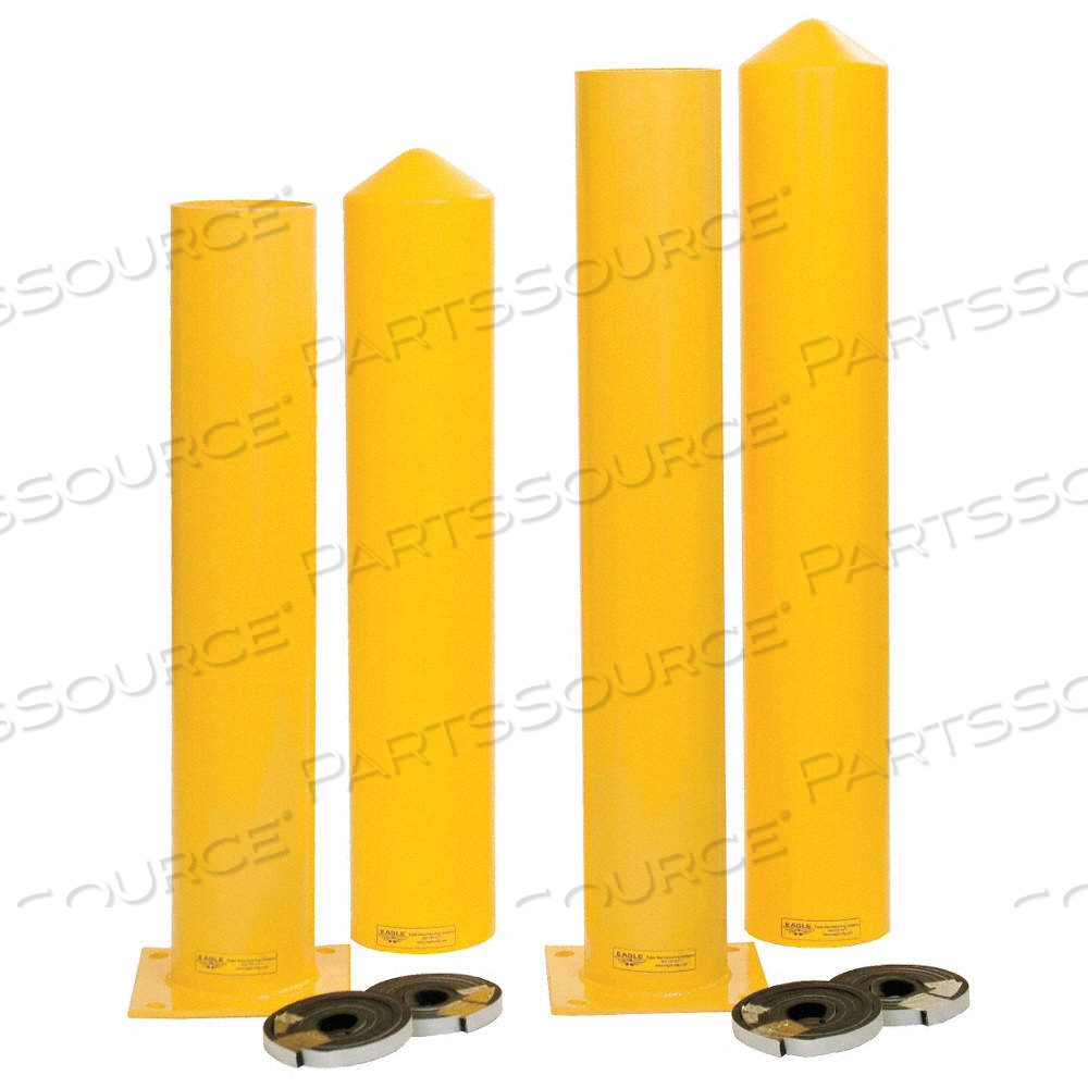 BOLLARD, BOLT-ON, 42 IN INSTALL HT, 5 IN DIA, CARBON STEEL, YELLOW by Approved Vendor BOLLARD, BOLT-ON, 42 IN INSTALL HT, 5 IN DIA, CARBON STEEL, YELLOW by Approved Vendor