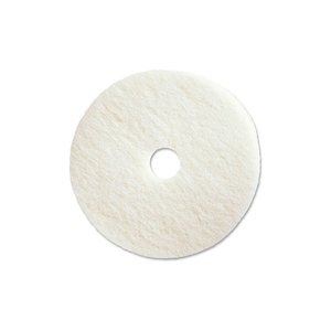 18" POLISHING PAD, WHITE, 5 PER CASE by Genuine Joe